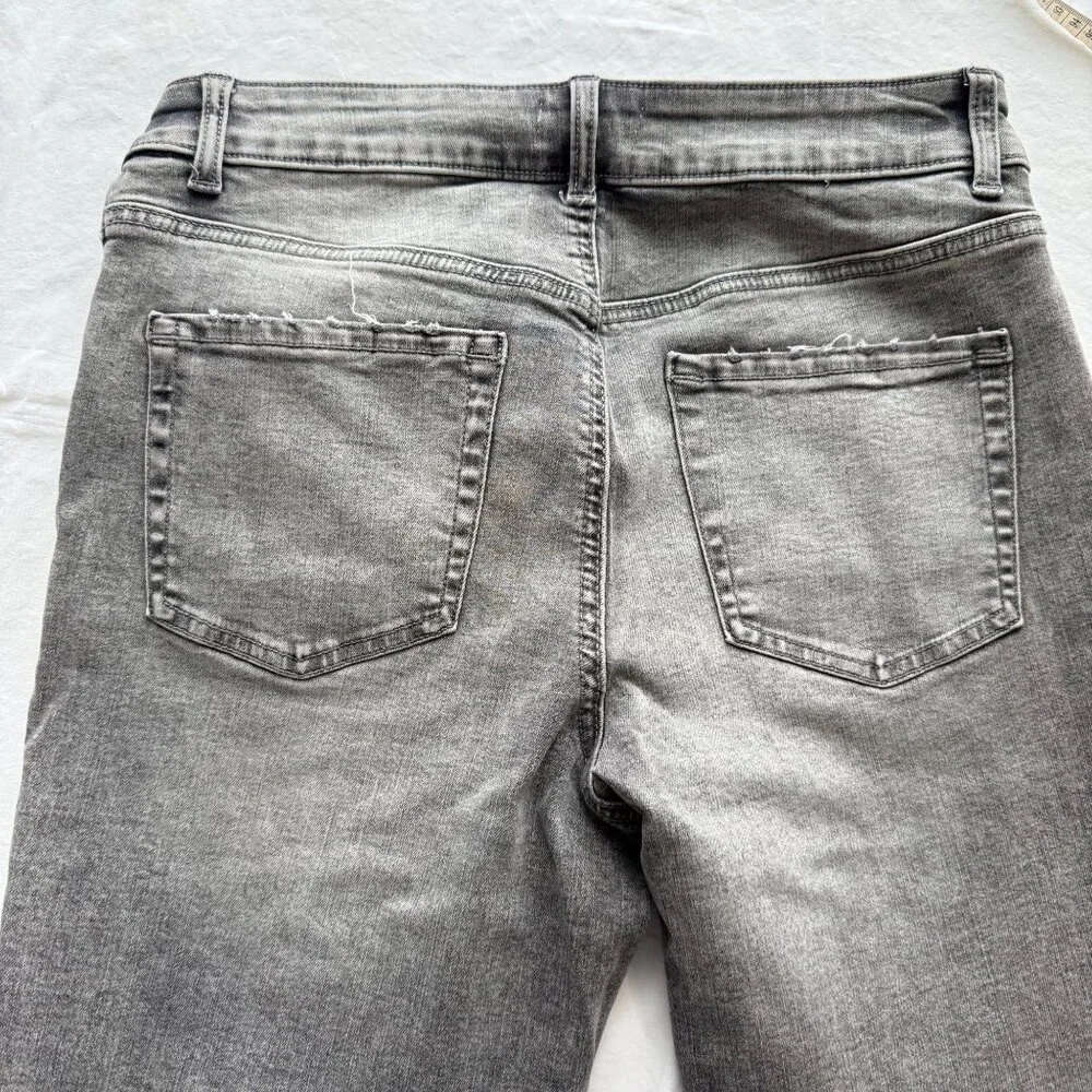 M Jeans Maurices Super Skinny High Rise Curvy Fit Gray Denim Jeans M Short - Picture 7 of 10